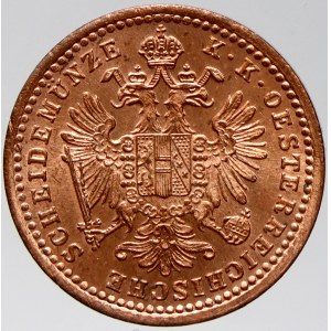 1 krejcar 1861 A.  mimořádná zachovalost