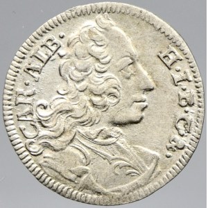 Bavorsko. Karel Albert (1726-44). 3 krejcar 1736. KM-179
