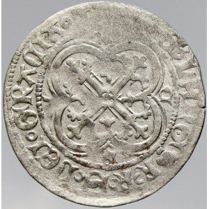 Sasko - Míšeň. Kopový groš (2,42 g), minc. Freiberg. Krug 1000/3