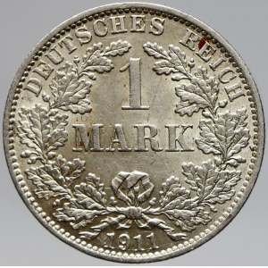 Drobné mince císařství. 1 M 1911 A. n. skv.