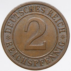 Výmarská republika. 2 rpf. 1936 E. KM-38. n. rysky