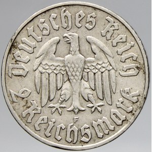 III. říše. 2 RM 1933 F Luther. KM-79