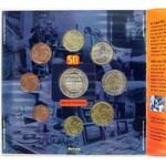 Belgie. Sada oběžných mincí Belgie 2003 50 let televize