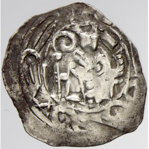 Itálie - Aquilea, patriarchát. Gottfried von Hohenstaufen (1182-94). Denár (friesašskýfenik). Bernardi-7