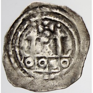 Itálie - Aquilea, patriarchát. Gottfried von Hohenstaufen (1182-94). Denár (friesašskýfenik). Bernardi-7