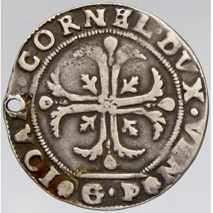 Itálie - Benátky. Giovanni Corner II. (1709-22). 35 soldi b.l. Montenegro-2344. dírka