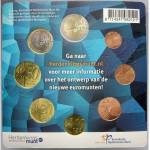 Nizozemí. Sada oběhových mincí Nizozemí 2014, orig. obal