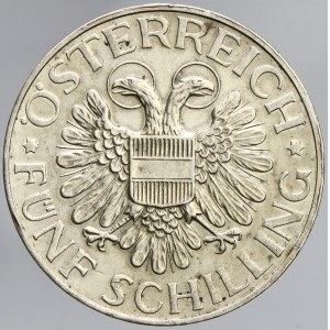 Rakousko. 5 Sch. 1934. KM-2853