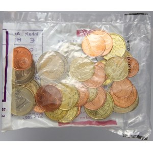 Rakousko. S tartovací balíček eurových mincí 2002 (14.54 € = 200 ATS)