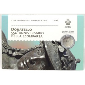 San Marino. 2 € 2016 Donatello, orig. plast. + papírový obal