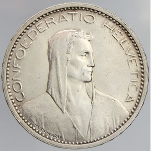 Švýcarsko. 5 frank 1923. KM-37