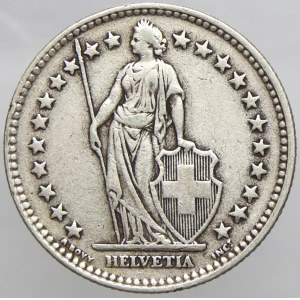 Švýcarsko. 2 frank 1939 B