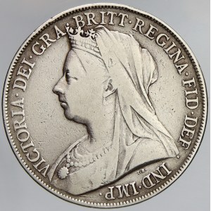Velká Británie. Victorie (1837-1901). 1 crown 1899. KM-783. dr. hr.