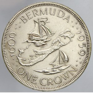 Bermudy. 1 crown 1959. KM-13