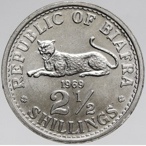 Biafra. 2 ½ shilling 1969. KM-4