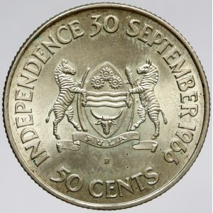 Botswana. 50 c. 1966