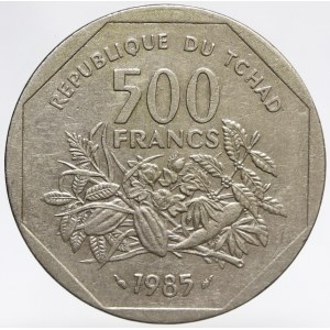 Čad. 500 frank 1985. KM-13
