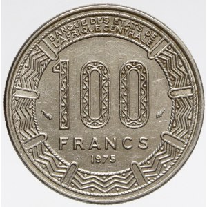 Čad. 100 frank 1975. KM-3