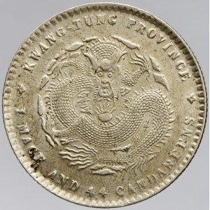Čína - Kwang Tung. 20 cent b.l. (1909-11). KM-Y-205