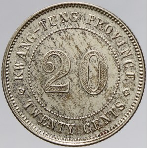 Čína - Kwang Tung. 20 cent r. 9 (190). KM-Y-423