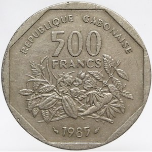 Gabun. 500 frank 1985. KM-14