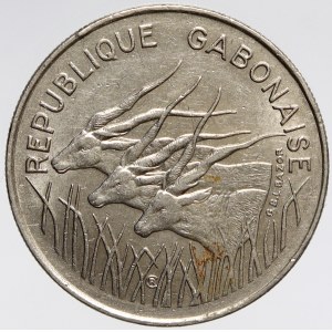 Gabun. 100 frank 1975. KM-13