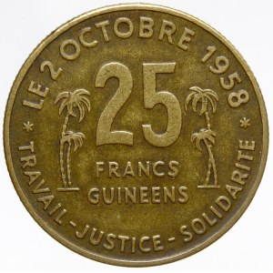 Guinea. 25 frank 1959. KM-3