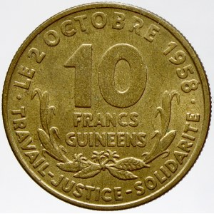Guinea. 10 frank 1959. KM-2