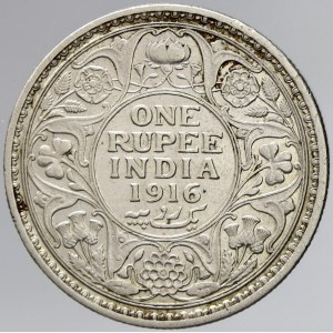 Indie - Britská. 1 rupie 1916