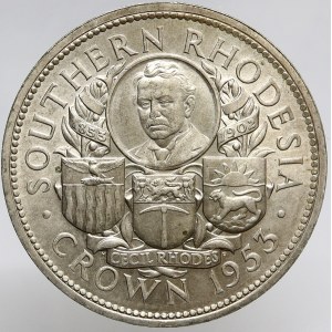 Jižní Rhodesie. 1 crown 1953. KM-27