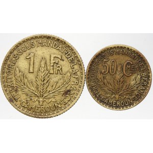 Kamerun. 50 c. 1925, 1 frank 1925. KM-1, 2