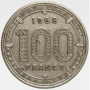 Kamerun. 100 frank 1968. KM-14
