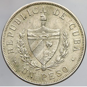 Kuba. 1 peso 1933. KM-15.2