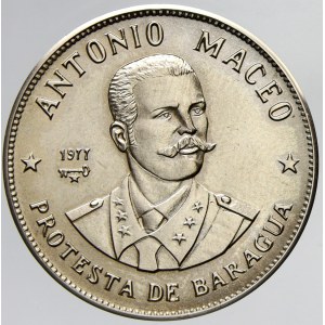 Kuba. 1 peso 1977. KM-189 (raženo jen 3000 ks)