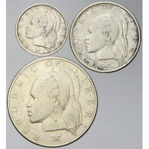 Liberie. 10 c. 1961, 25 c. 1961, 50 c. 1960. KM-15, 16, 17