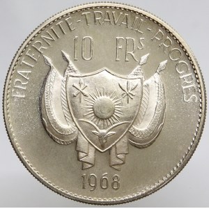 Niger. 10 frank 1968. KM-8.1