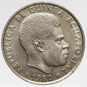 Rovníková Guinea. 25 bipkwele 1980. KM-52