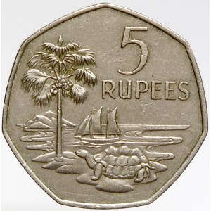 Seychely. 5 rupie 1972. KM-19