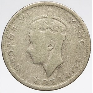 Seychely. ½ rupie 1939. KM-3