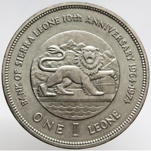 Sierra Leone. 1 leone 1974. KM-26