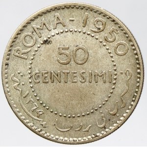 Somálsko. 50 centesimi 1950. KM-4