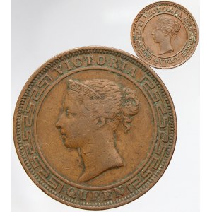 Sri Lanka - Ceylon. 5 cent 1870; ¼ cent 1898. KM-90, 93