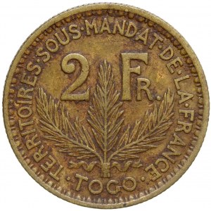 Togo. 2 frank 1924. KM-3