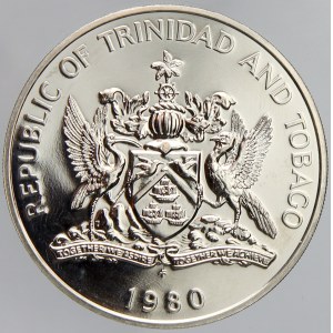Trinidad a Tobago. 1 dollar 1980. KM-34