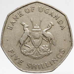 Uganda. 5 shilling 1972. KM-18