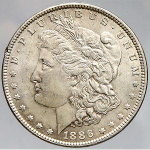 USA. 1 dollar 1886 Morgan. KM-110. dr. hr.