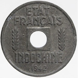 Vietnam - Francouzská Indočína. ¼ cent 1942