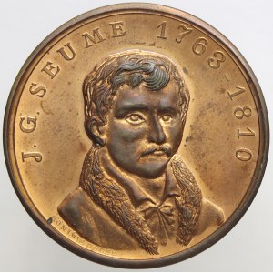 20 let numismatického spolku ve Weissenfelsu 1966 - 1986. Portrét J. G. Seume, opis / ve věnci nápis, erb. Sign. König...