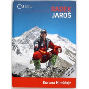 Radek Jaroš 2014  (* 1964, český horolezec a spisovatel) . Portrét, opis / scéna na vrcholu hory v Himaláích, opis...