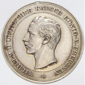 Pamětní medaile b.l. (cca 1910). Portrét, opis / při okraji věnec. Sign. Oertel Berlin. Ag (12,63 g) 35,3 mm...